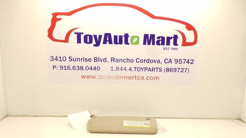 2005 TOYOTA PRIUS 1.5L FWD AT PASSENGER SIDE SUN SHADE VISOR