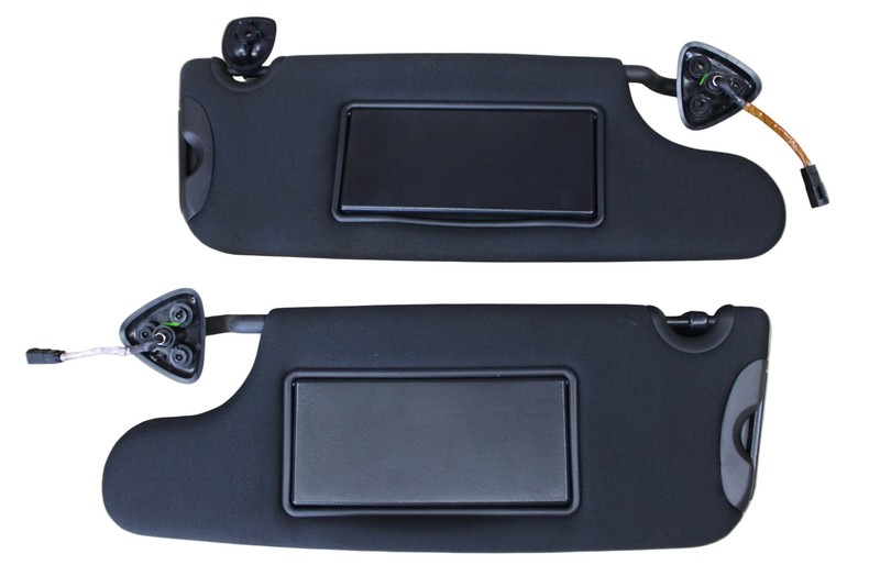 2020-2022 Dodge Challenger Right Left Extendable Sun Visor Pair Set Black OEM