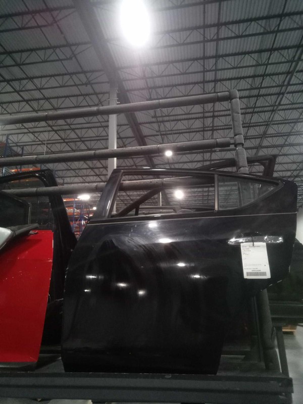 2014 Nissan Versa Left Rear Door Black 517799 88000 Miles Used Part