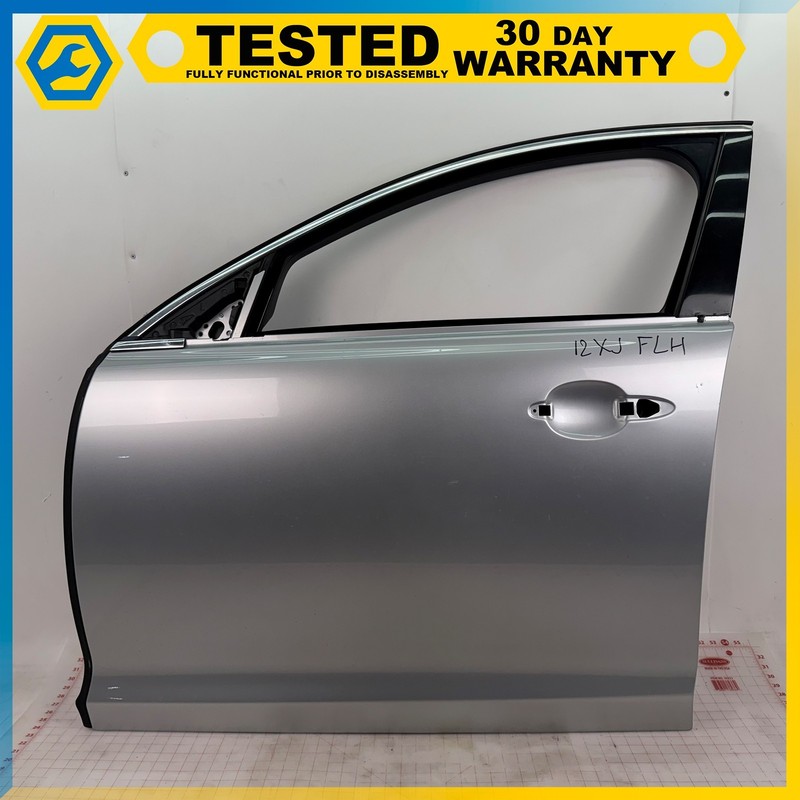 10-15 JAGUAR XJ FRONT LEFT DRIVER SIDE DOOR SHELL PANEL SILVER OEM