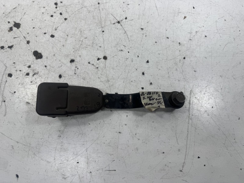 86-88 Acura Legend 2D Right Seat Belt Buckle Brown OEM