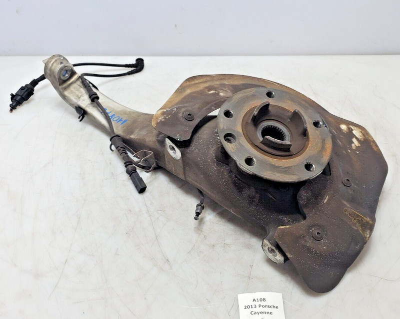 ✅ 11-18 OEM Porsche Cayenne 958 AWD Front Left Driver Spindle Knuckle W/ Hub