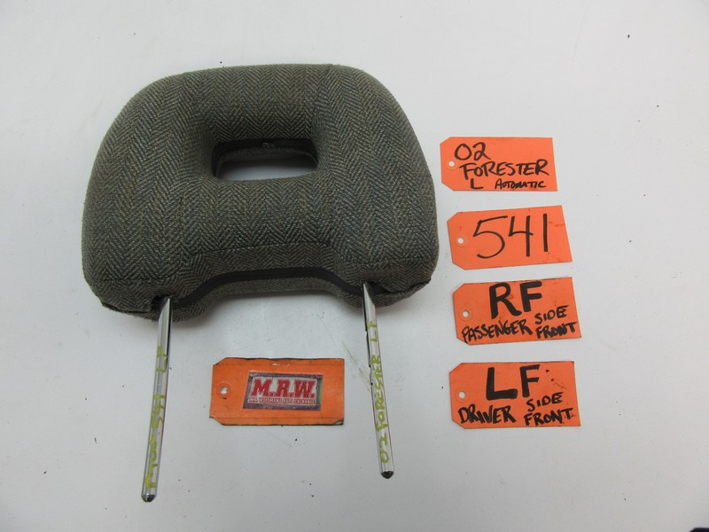 SEAT HEAD REST HEADREST FRONT LEFT RIGHT GREY for 99 00 01 02 SUBARU FORESTER