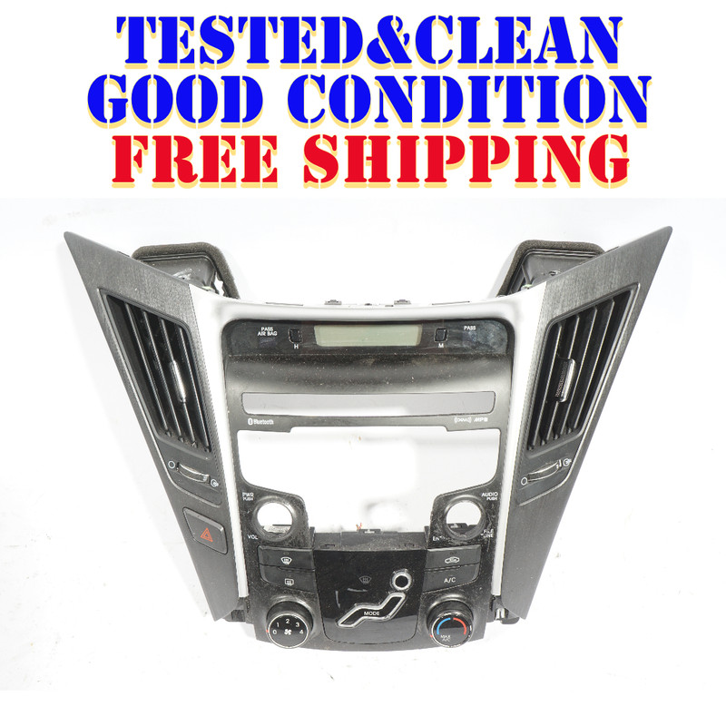 11 - 14 HYUNDAI SONATA DASH TRIM W/ AIR VENT & AC HEATER TEMP CONTROL OEM
