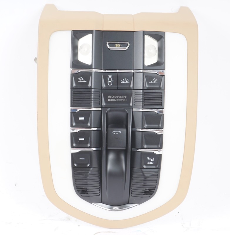 2010-2016 PORSCHE PANAMERA 970 OVERHEAD DOME LIGHT WITH CONTROLS 7PP959551DL