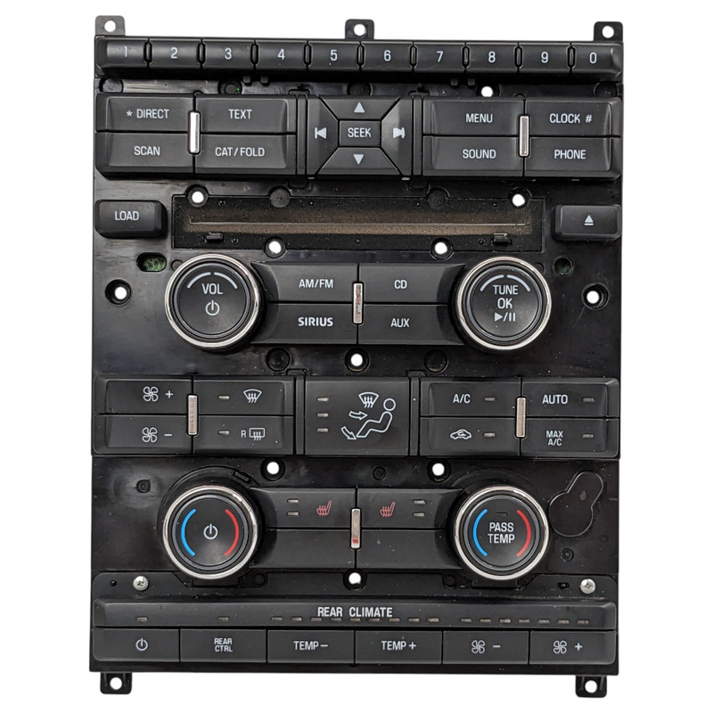 2009-2012 Ford Flex CD Radio Climate AC Heater Control Panel 8A8T-18A802-CF OEM