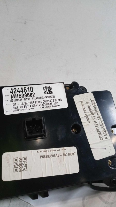Used A/C Selector Switch fits: 2021 Dodge Challenger temperature control dual zo