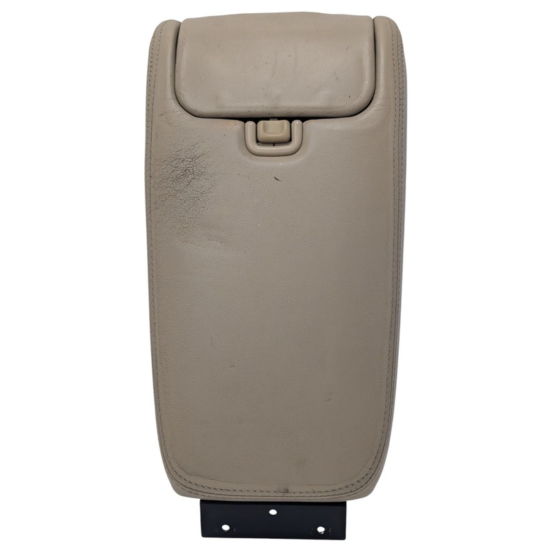 1998-2003 JAGUAR XJ8 XJR VANDEN PLAS BEIGE CONSOLE LID ARM REST CUP HOLDER OEM