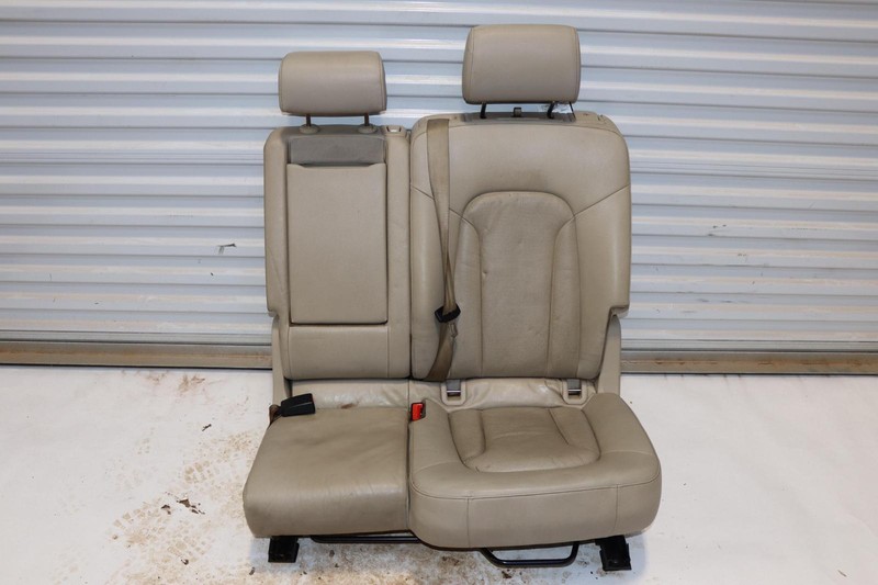 2010-2015 AUDI Q7 REAR 2ND SECOND ROW LEFT SIDE LEATHER TAN OEM