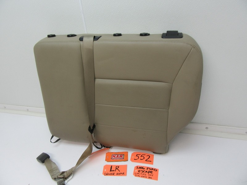 SEAT BACK LEFT REAR UPPER TOP PAD LR LH L SEAT BELT LEATHER for 05 06 07 ESCAPE