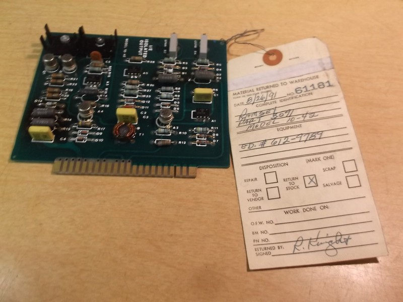 Ramsey 10-42 Vintage Control Board, Refurbished Part: 5591 *FREE SHIPPING*
