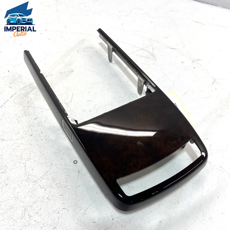 07-09 MERCEDES S600 W221 REAR CENTER CONSOLE ARMREST ARM TRIM BEZEL WOOD OEM