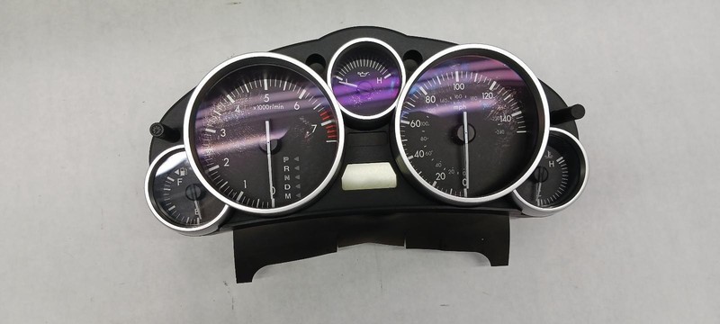 08 MAZDA MX-5 MIATA Speedometer cluster silver bezel 46k miles OEM