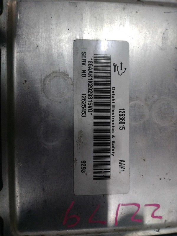 2010 Chevrolet Colorado Engine Control Module ECM 3.7L Silver OEM 12625453