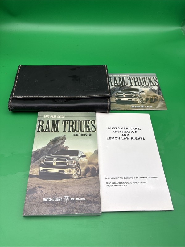 2015 Dodge Ram Truck 1500/2500/3500 Owners Manual, Ram Trucks CD With Case