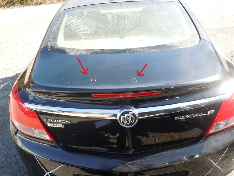 2011-2013 Buick Regal Rear Trunk Deck Lid W/O Spoiler OEM 8555