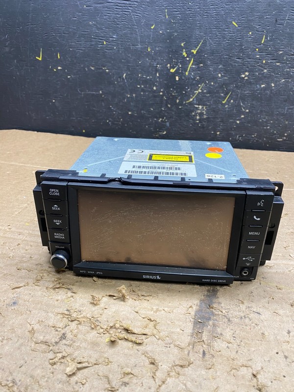 2007 2013 Jeep Dodge Chrysler Screen Display CD Player Satellite Radio X1299 DG