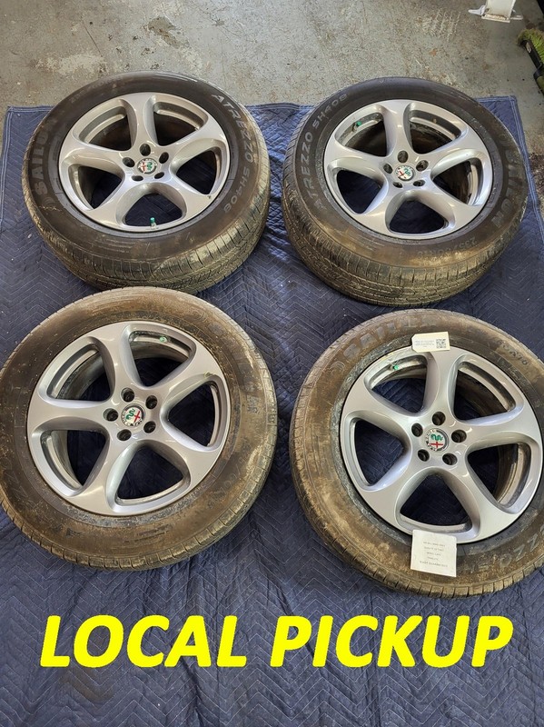 Used Oem Alfa Romeo Wheel Rim SET of 4 235/60R18 18x8 for 2018-2021 Stelvio