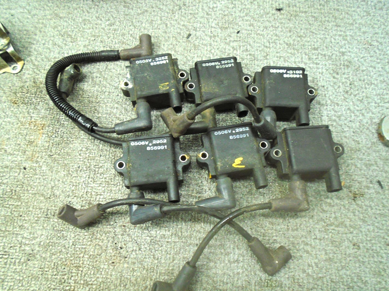 USED IGNITION COIL KIT ASSY X6 856991A1 MERCURY OPTIMAX 200 225 HP MOTOR Part