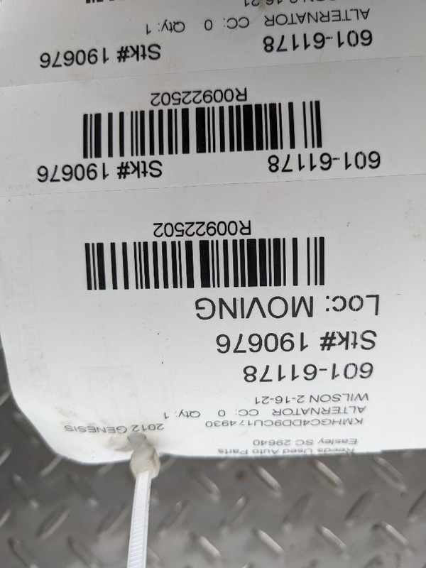 Alternator Fits 15-17 K900 922502