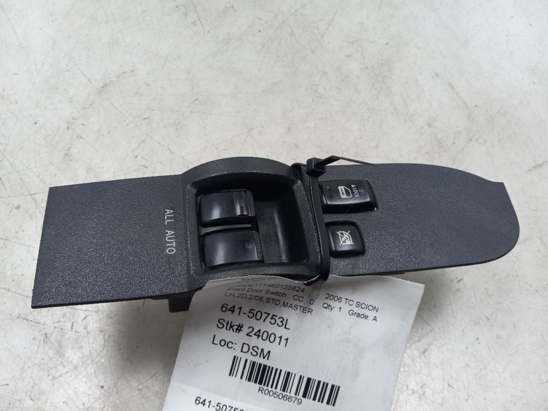 05-10 SCION TC 2.4L FWD MT DRIVER SIDE FRONT DOOR MASTER SWITCH