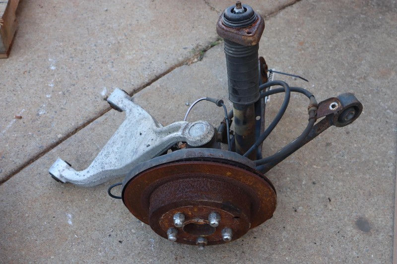 2013 INFINITI JX35 X60 AWD REAR RIGHT SPINDLE KNUCKLE HUB W/ CONTROL ARMS OEM