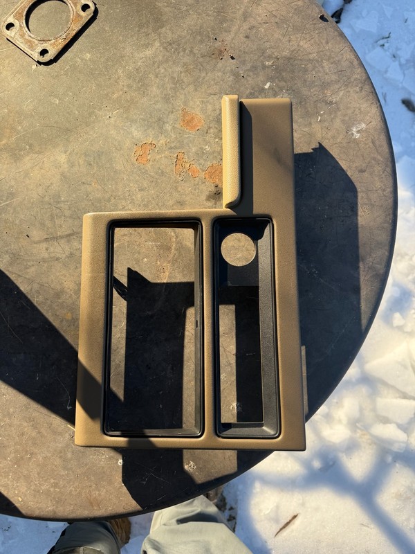 89-95 Plymouth Acclaim OEM TAN Radio Bezel Center Dash Trim Surround
