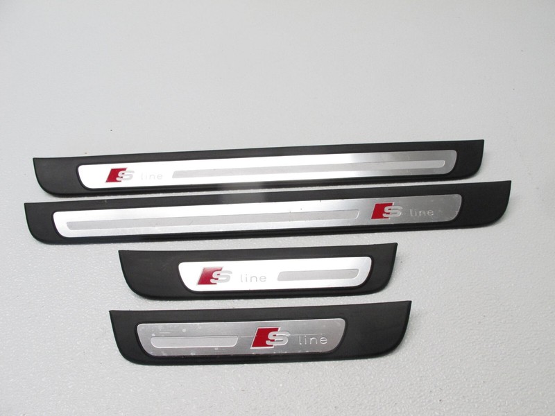 09-16 AUDI B8 A4 S LINE SEDAN DOOR SILL PANEL SCUFF PLATE OEM GENUINE 013024D
