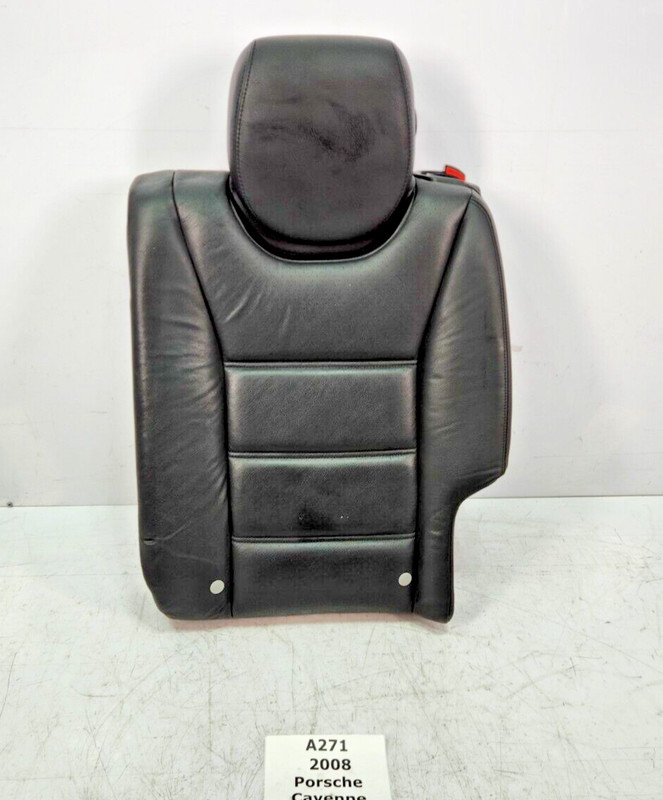 ✅08-10 OEM Porsche Cayenne 957 Rear Left Driver Upper Seat Cushion Leather Black