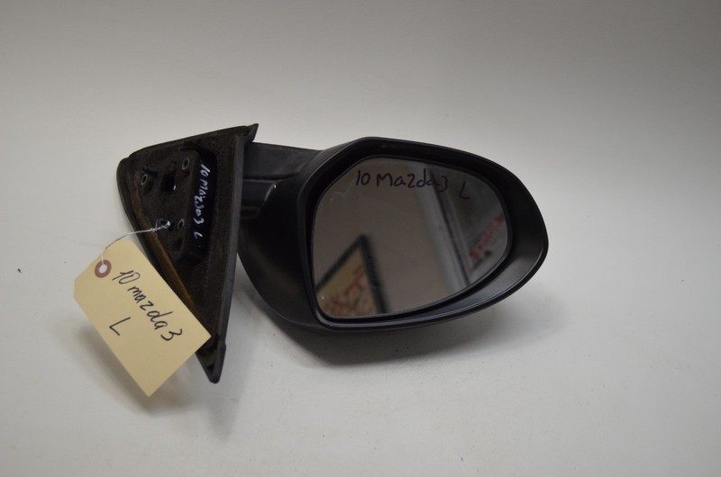 10-13 MAZDA 3 FRONT LEFT DRIVER DOOR SIDE VIEW MIRROR BLUE OEM
