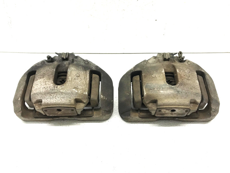 11-19 BMW F10 535i ABS DISC BRAKE CALIPER LEFT RIGHT FRONT SET PAIR OEM