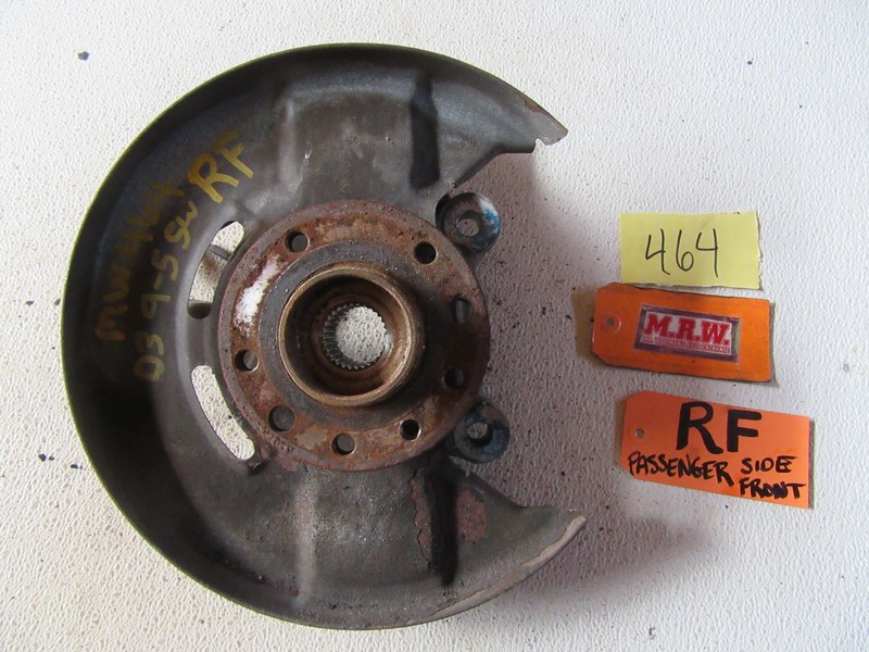 WHEEL BEARING SPINDLE KNUCKLE HUB RIGHT FRONT R SAAB 9-5 02 03 04 05 06 07 08 09