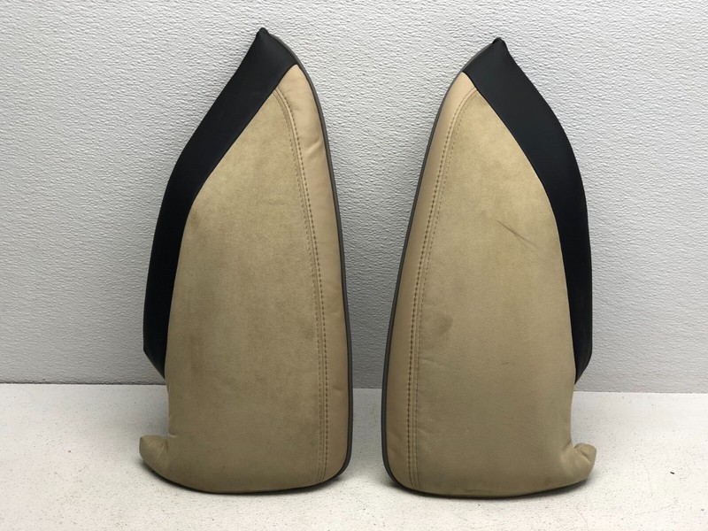 2012-2021 TESLA MODEL S REAR LEFT & RIGHT 2ND ROW SEAT BOLSTER ALCANTARA OEM