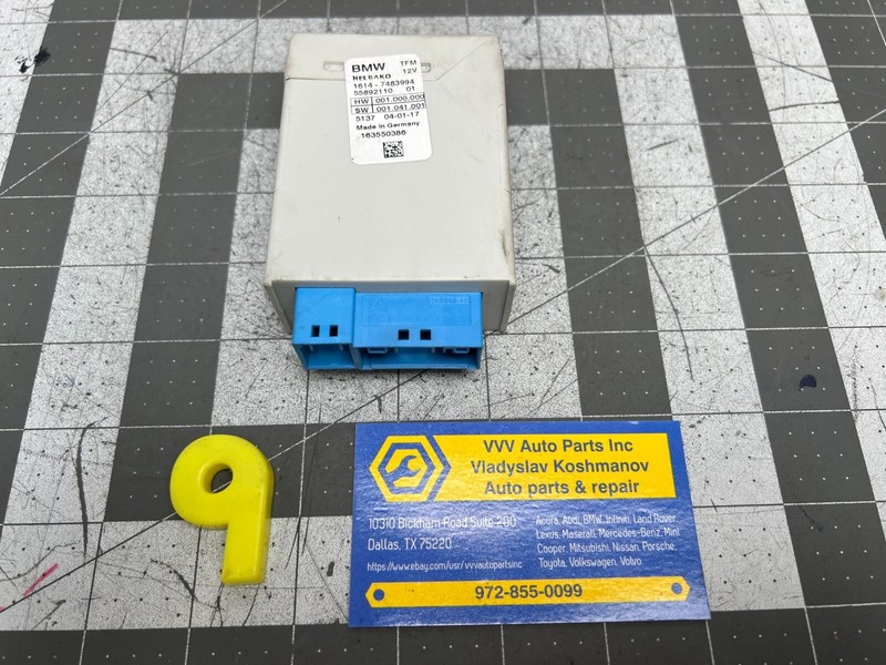 16-18 BMW 330e FUEL GAS PUMP RELAY CONTROL MODULE OEM 7483994