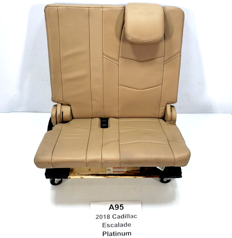 ✅ 17-20 OEM Cadillac Escalade Rear Left Driver 3rd Row Seat Leather Beige