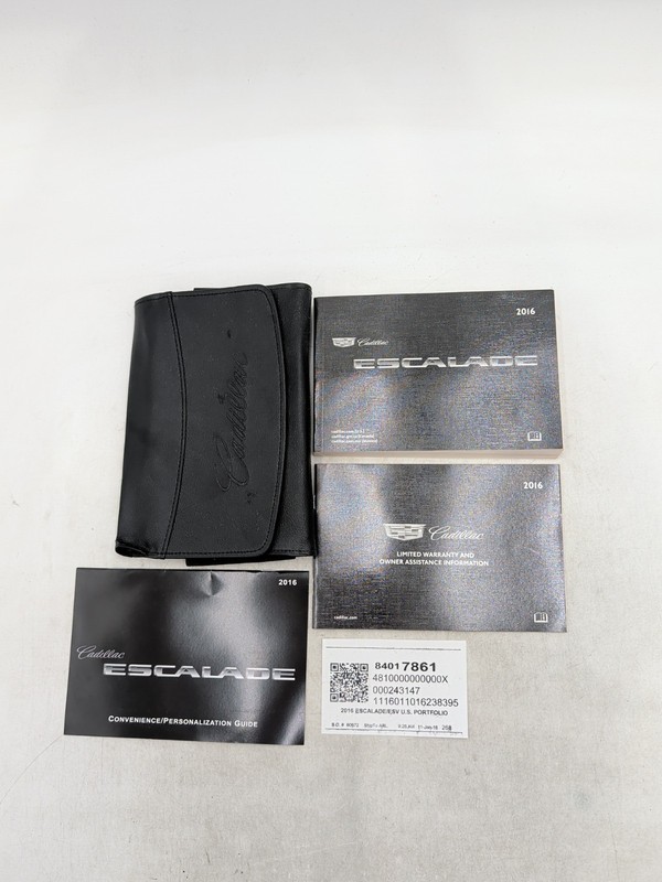2016 Cadillac Escalade Escalade Owner’s ManualSet With Case Free Shipping