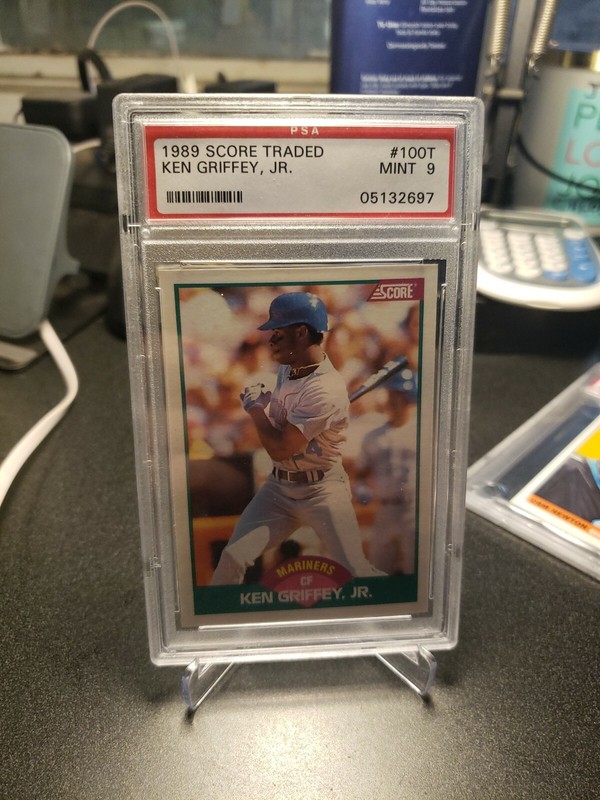 1989 Score Traded #100T Ken Griffey Jr Mariners RC Rookie HOF PSA 9 MINT