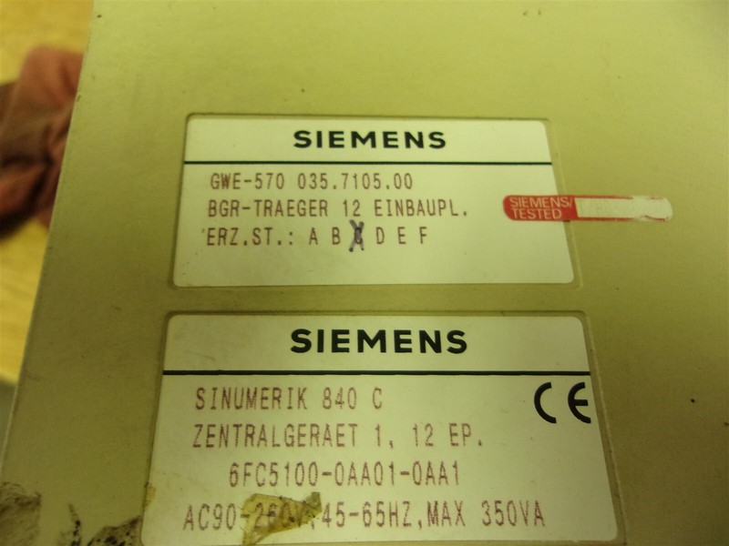 Siemens 6EC5100-0AA01-0AA1 GWE-570 035.7105.00 BGR-Tracqe 840C "B"