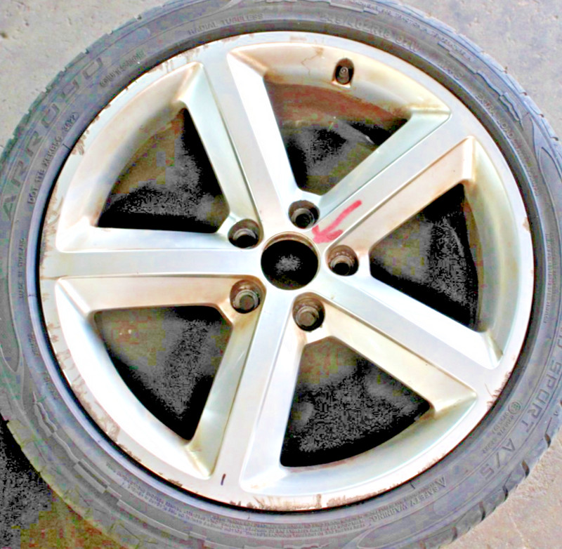 18" AUDI A4 WHEEL RIM FACTORY OEM 58887 2009-2012 SILVER NO TIRE 1