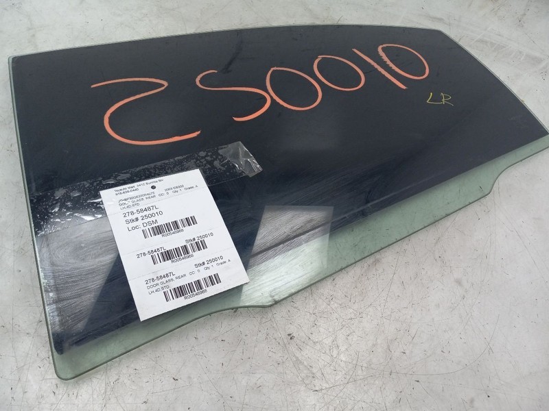 02 03 LEXUS ES300 REAR DRIVER LEFT DOOR GLASS