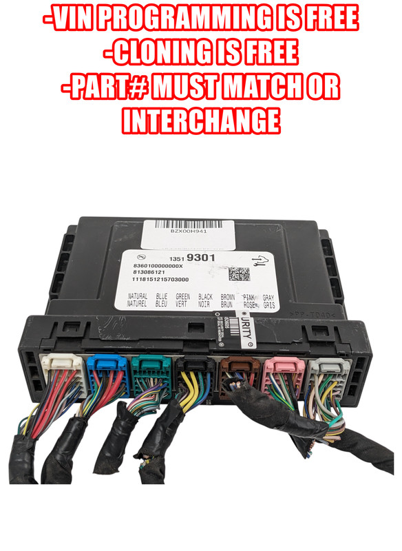 VIN PROGRAMMED 17 18 Cadillac Chevrolet GMC Body Control Computer Module BCM OEM