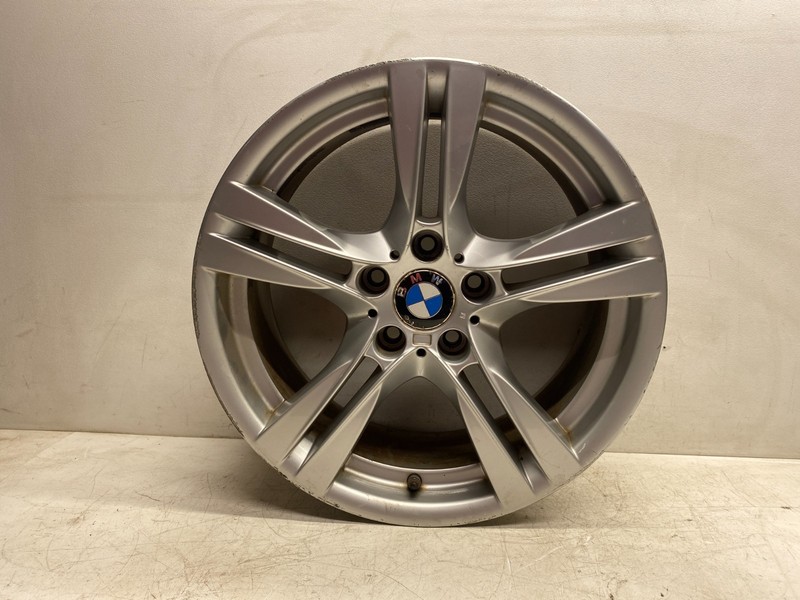 2012 -2015 BMW X1 WHEEL RIM SILVER 8JX18 DOUBLE SPOKE OEM