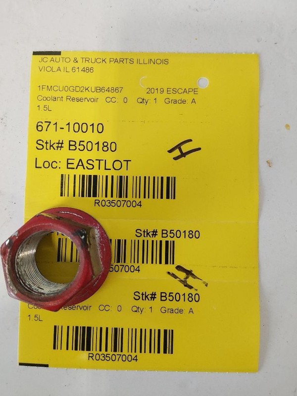 Coolant Reservoir Fits 17-19 ESCAPE 3507004