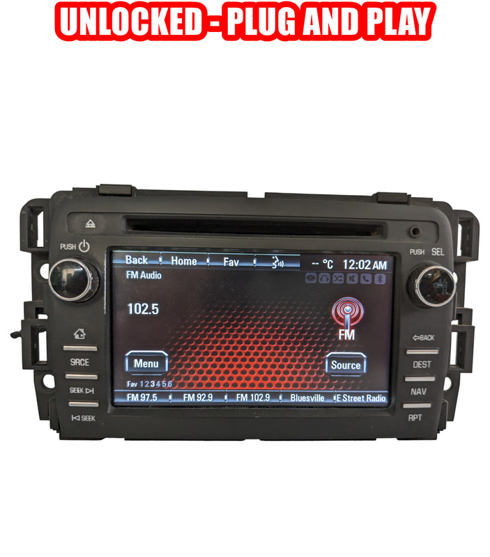 UNLOCKED 2013-2014 GMC Acadia AM FM CD Player AUX Radio Navigation Display OEM