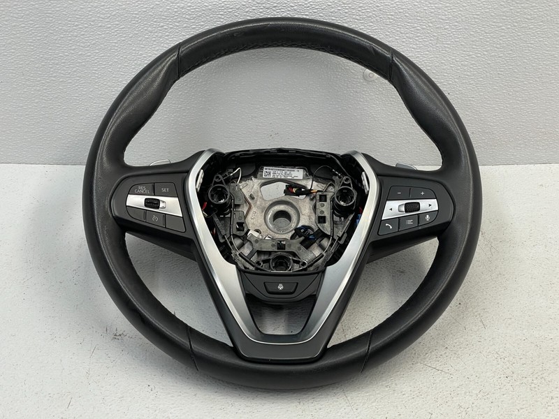 18 19 20 21 BMW X3 G01 Steering Wheel Assembly W/Switches Heated Black 1515 OEM