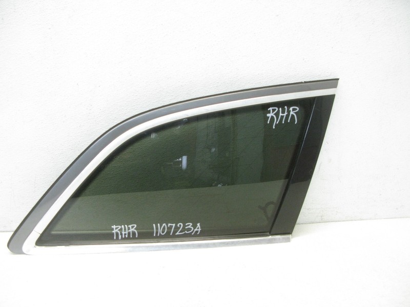 07-15 AUDI 4L Q7 QUARTER WINDOW GLASS REAR RIGHT PASSENGER OEM 110723A