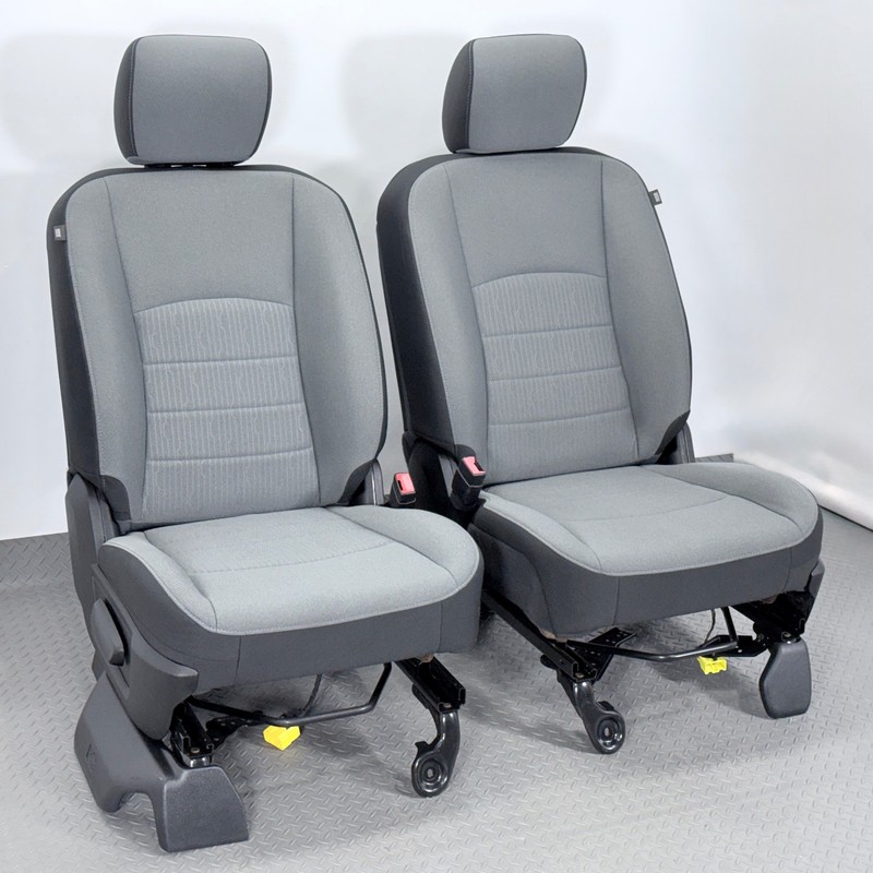 ✅ 09-24 RAM 1500 Classic 2500 3500 OEM FRONT CLOTH SEATS Gray LEFT RIGHT LH RH