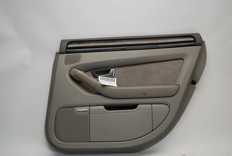 2007-2009 AUDI S8 REAR RIGHT PASSENGER SIDE INTERIOR DOOR PANEL TRIM LEATHER OEM