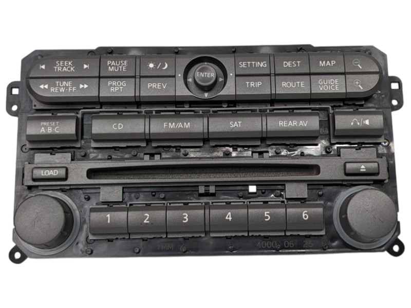 OEM 2004-2010 Infiniti QX56 5.6L Radio CD Player Navigation Face Plate Switch
