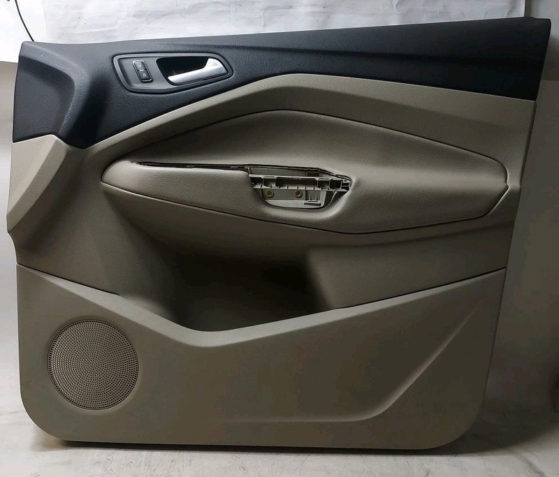 13-16 Escape Right Front RF Passenger Side Door Panel Beige w/ Lock Switch OEM